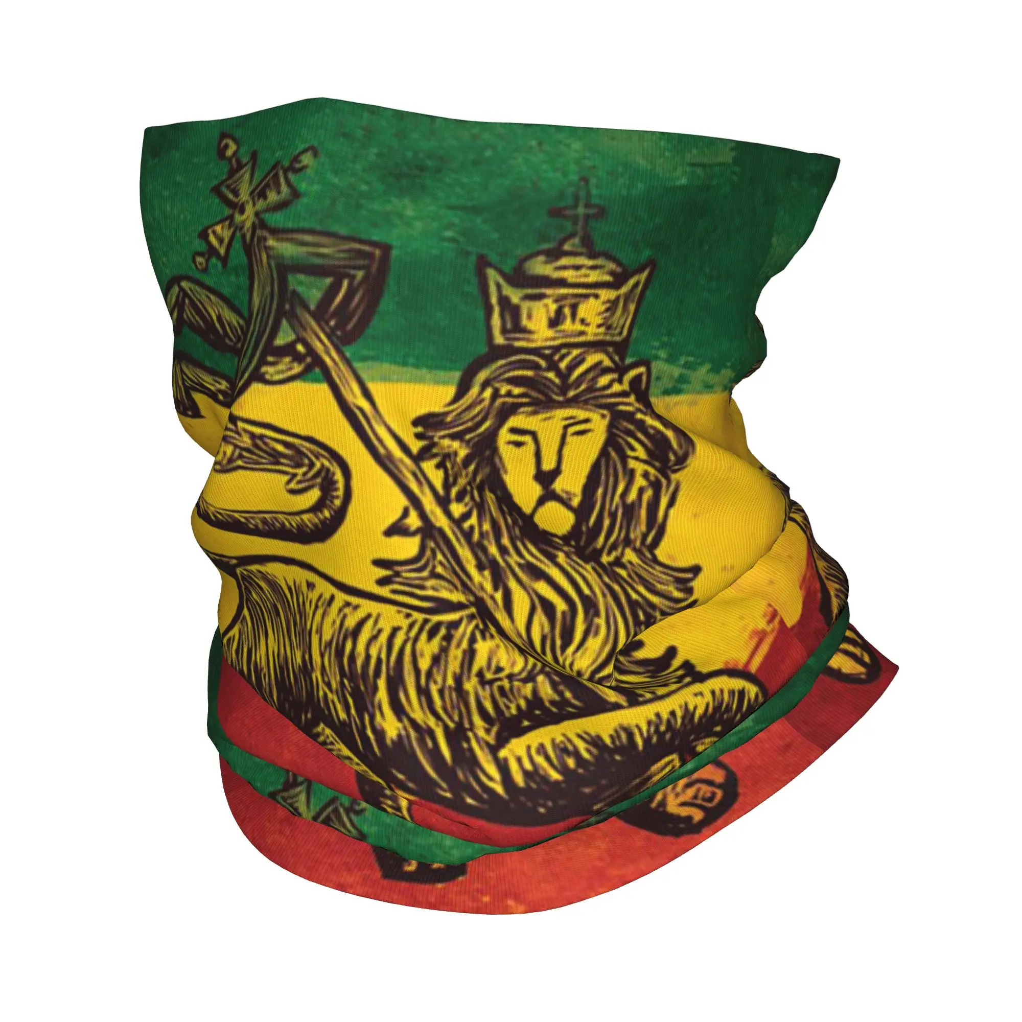 

Reggae Lion Rastafarian Jamaica Judah Rasta Jamaican Bandana Neck Cover Printed Mask Scarf Headband Hiking Fishing Unisex Adult