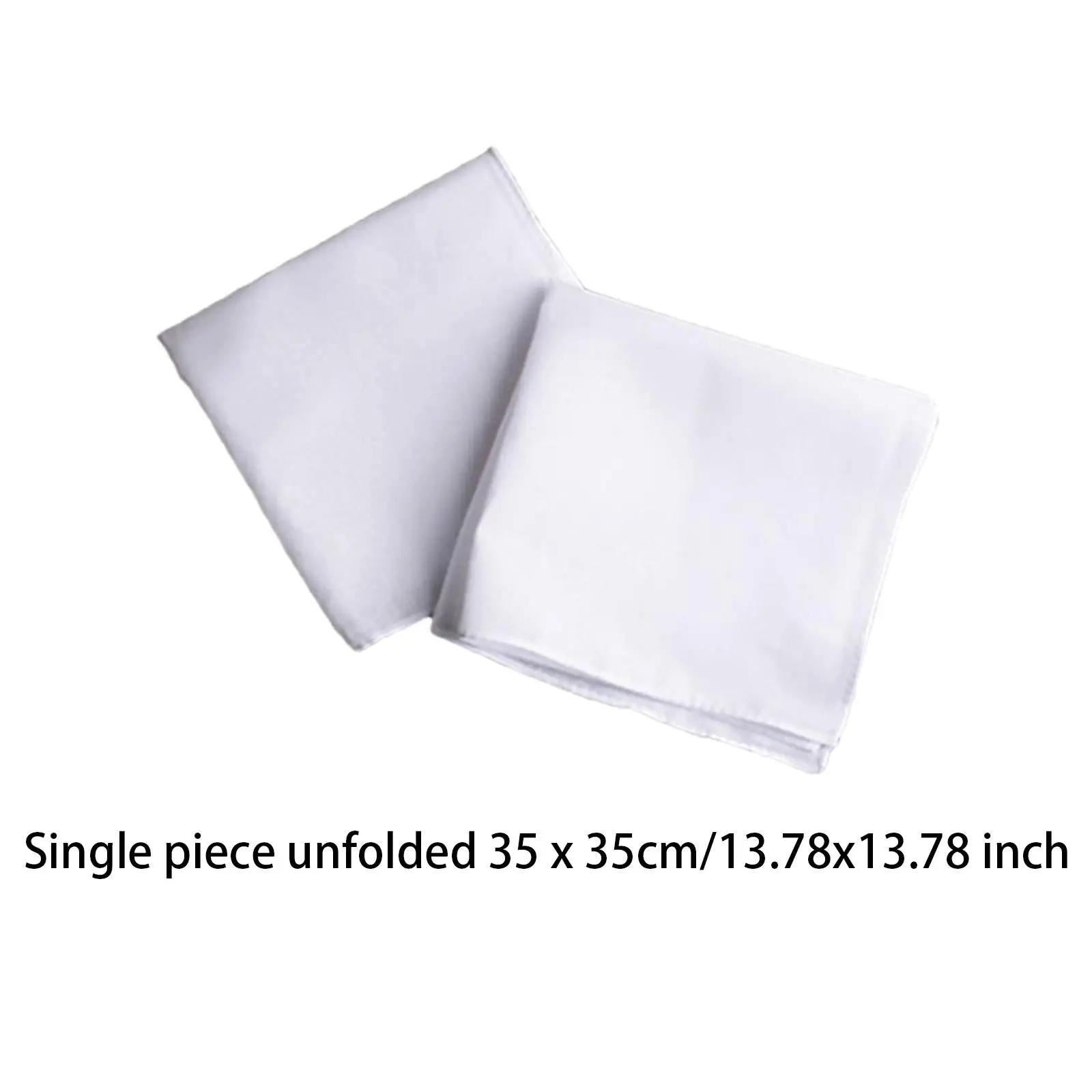 10Pcs Cotton Hanky for Men Women White Handkerchiefs for Dyeing DIY Crafts