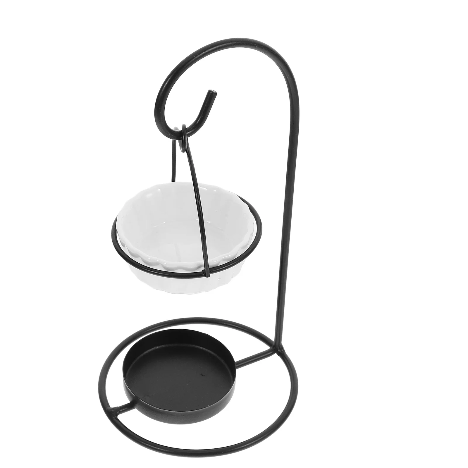 

Creative Essential Oil Burner Ceramic Wax Melt Burner Iron Stand Aromatherapy Oil Warmer Wax Melter Incense Burners