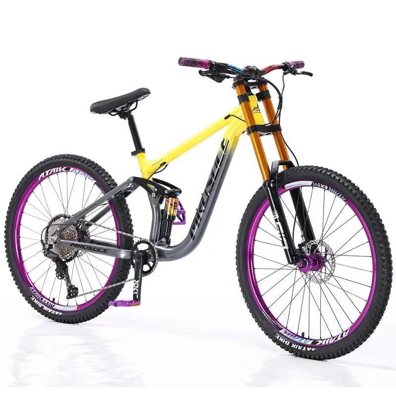 AliExpress YTYIN 26/27.5 Inch Downhill Mountain Bike for Men Women Aluminum Frame 10 Speed Off-road MTB Recreational Riding