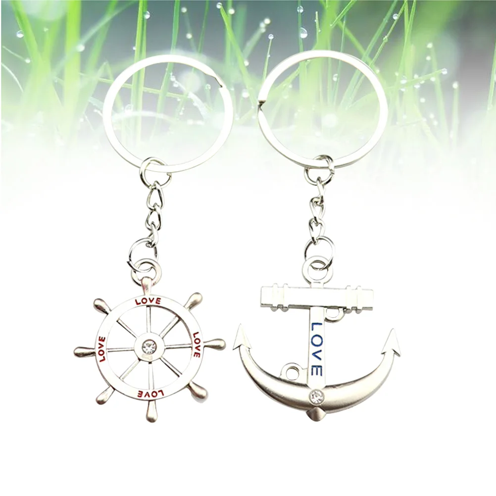 Couples Gift Rudder Anchor Key Ring Souvenir Lovers Wedding Souvenirs for Guests