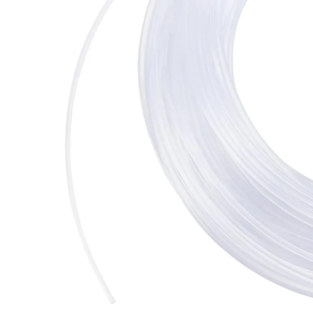 

1 Roll Nylon Memory Wire 32.8 Yard Clear Plastic Wire White Boning Roll Clear Memory Brim Lines Crinoline Boning for making kit