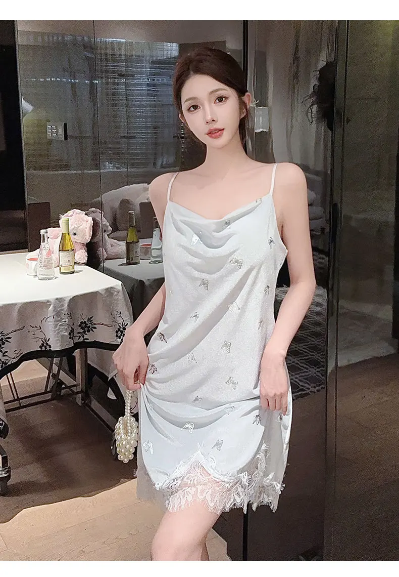 أنثى فراشة الذهب المخملية Twinset رداء مجموعة ثوب النوم الخريف الشتاء القطيفة ملابس خاصة باس النوم صالة ارتداء ملابس المنزل #3