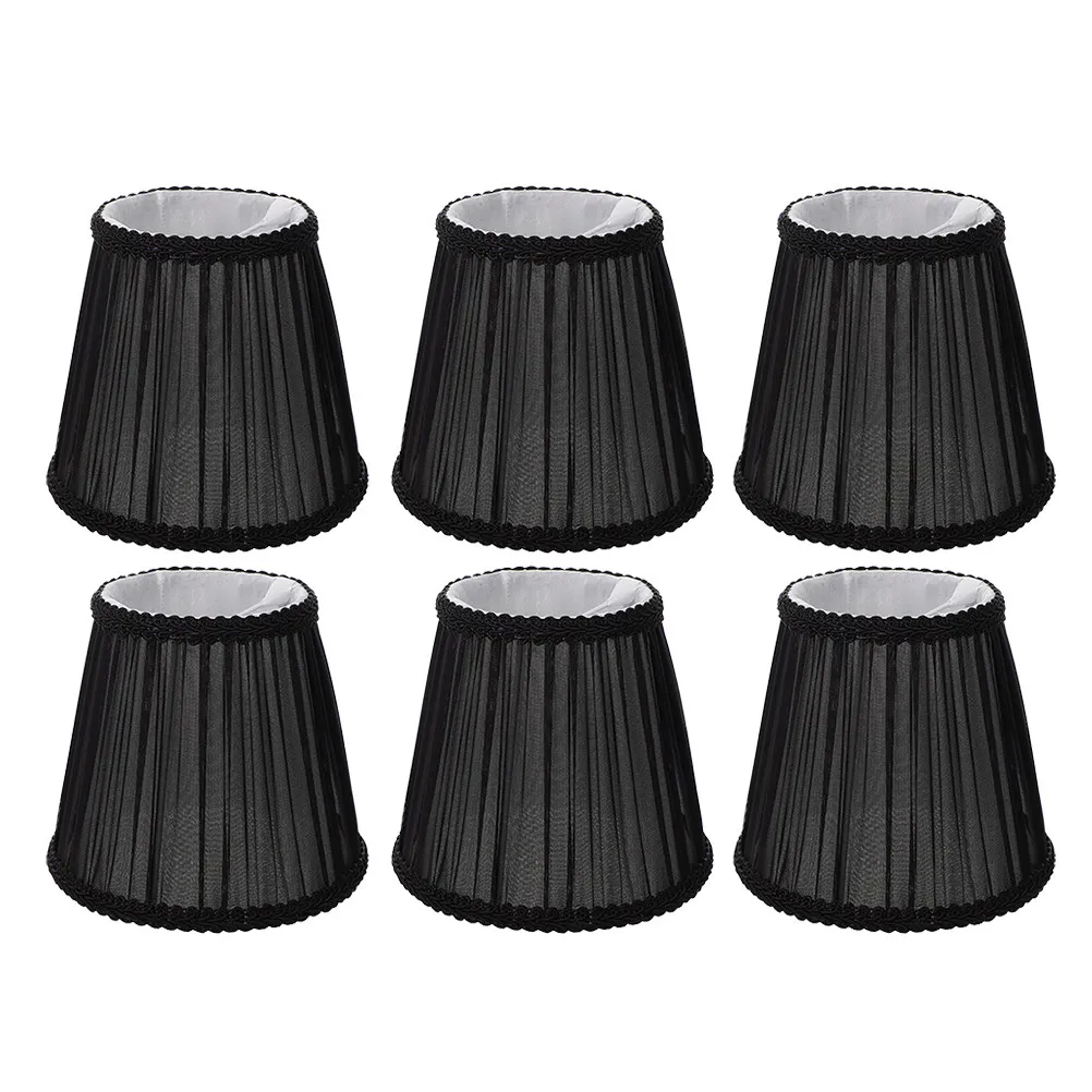 

Набор из 6 тканевых абажуров-клипс для настольных, напольных и настенных светильников, мягкий рассеянный свет для декора спальни и гостиной