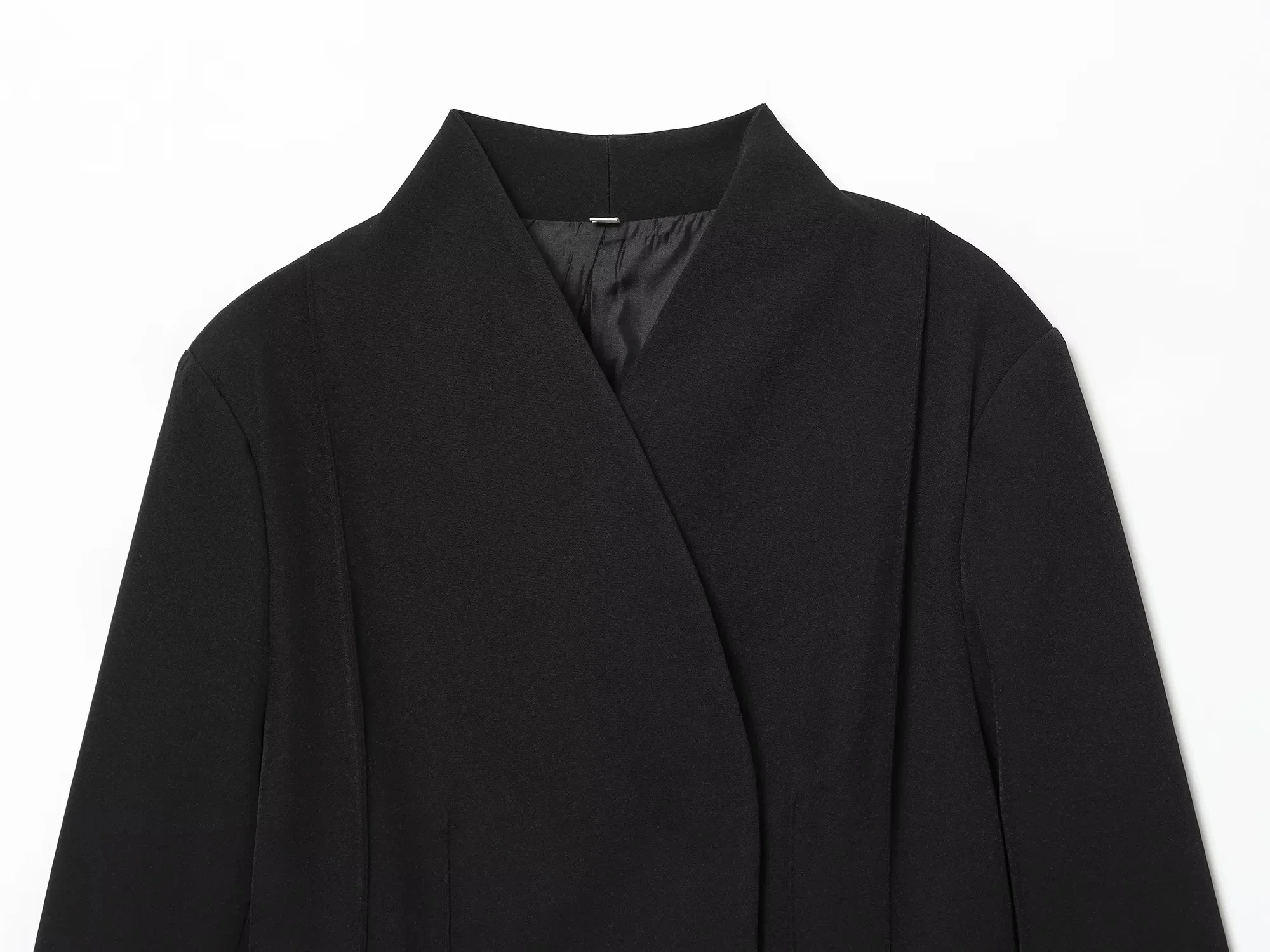 KONDALA Vintage Chic Büro-Damen-Blazer mit V-Ausschnitt, versteckter Knopfleiste und Taschen, schmal geschnitten, modischer Frühling/Sommer 2026 Freizeit-Blazer – Detail 23