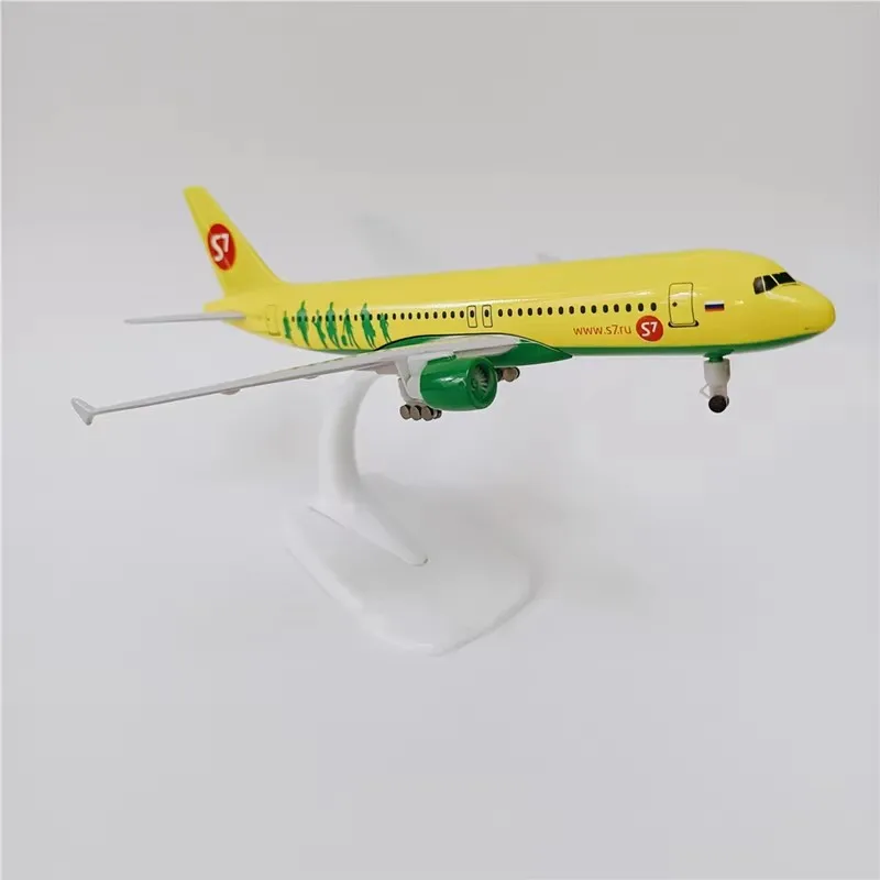 1:400 Schaal Airbus Simulatiemodel 20 cm Legering Metalen Vliegtuigen A320 Siberian Airlines Vliegtuigmodel met Landingsgestel Decoratie