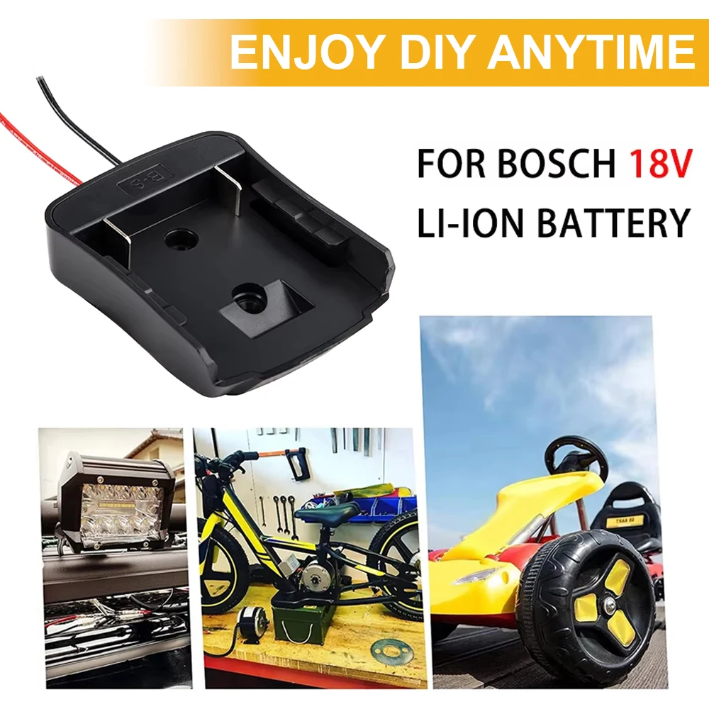 Адаптер Power Wheels для литиевой батареи Bosch 18 В BAT609 BAT618G Адаптер для док-станции Разъем питания для преобразователя BOSCH 18 В