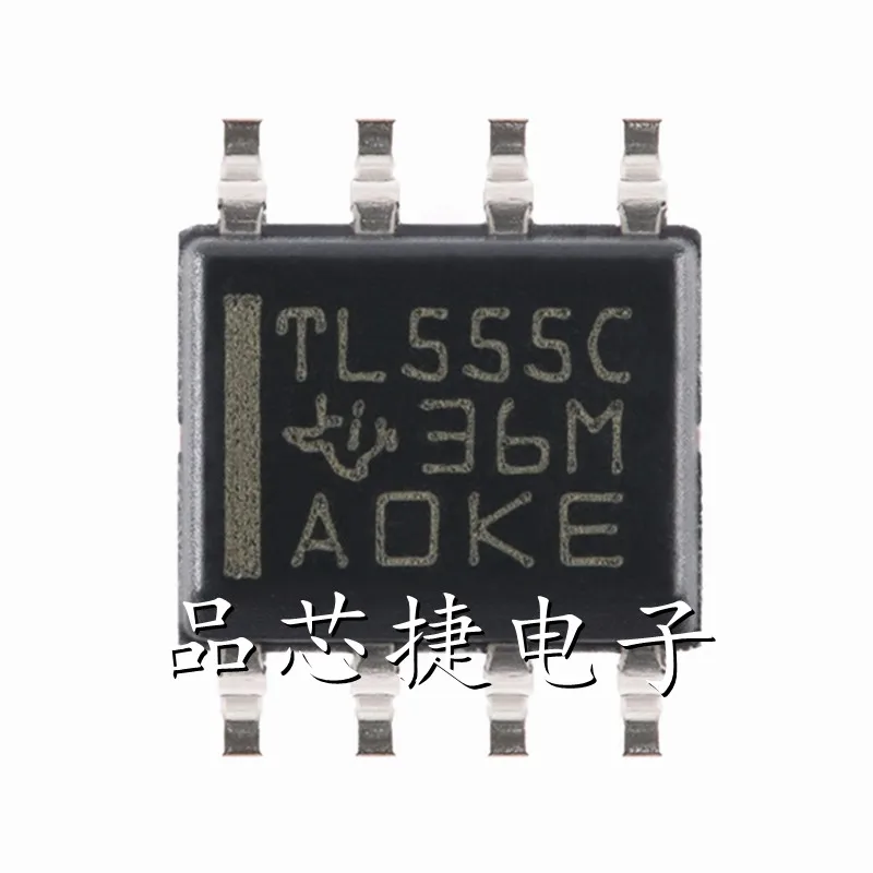 10pcs/Lot TLC555CDR Marking TL555C SOIC-8 2.1MHz, 250µA, Low-Power Timer