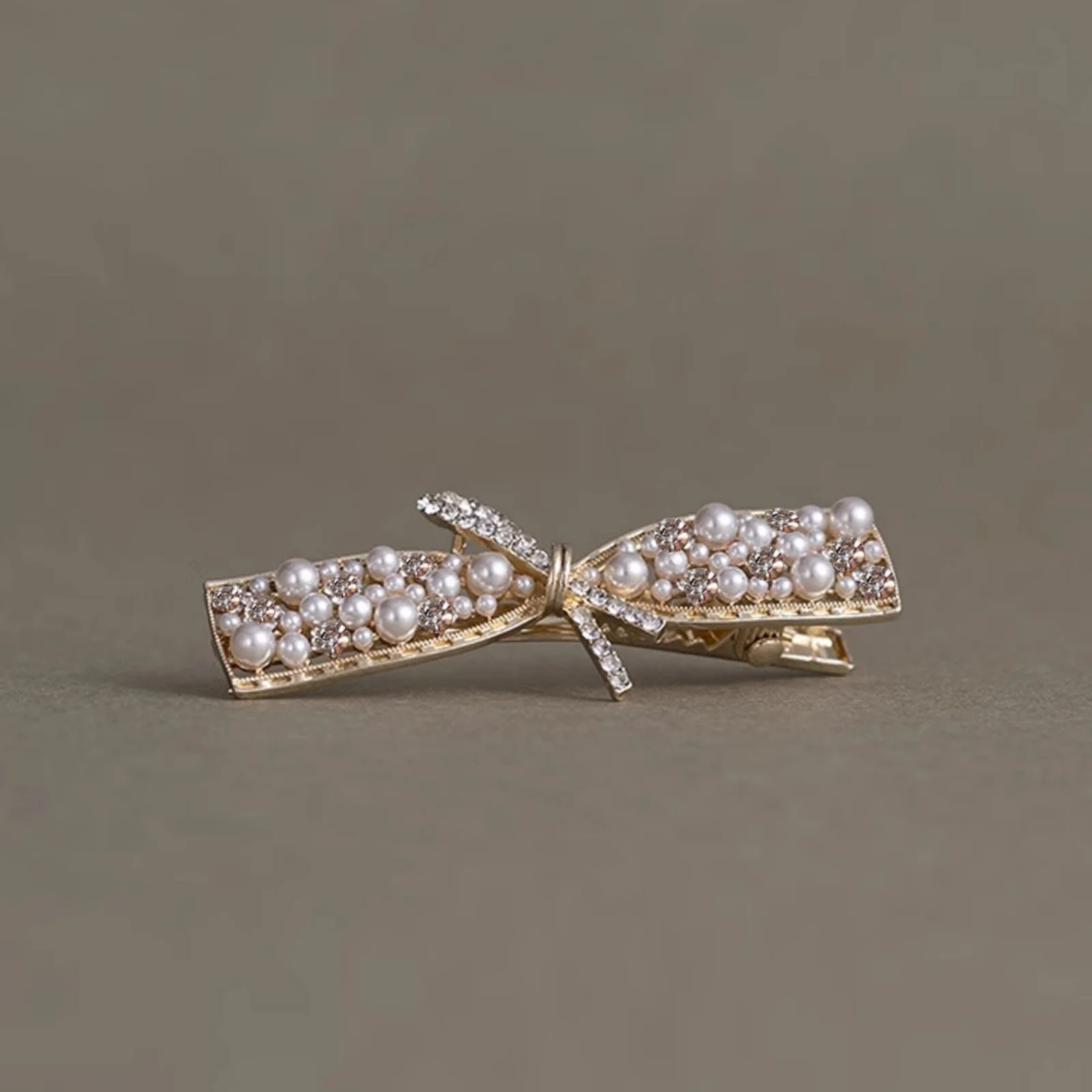 1 Stück Exquisit Gefertigte Französische Haarspange, Eleganter Vintage-Seitenspangen-Haarclip, Märchenhafter Haarschmuck