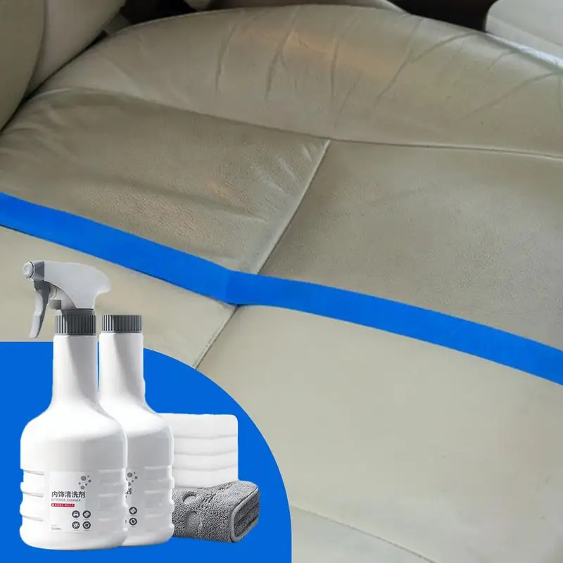 Car Interior Cleaner Car Cleaner Spray Effective High Foam Multipurpose Car Cleaner For Dash Leather Trim Glass Fabric & More