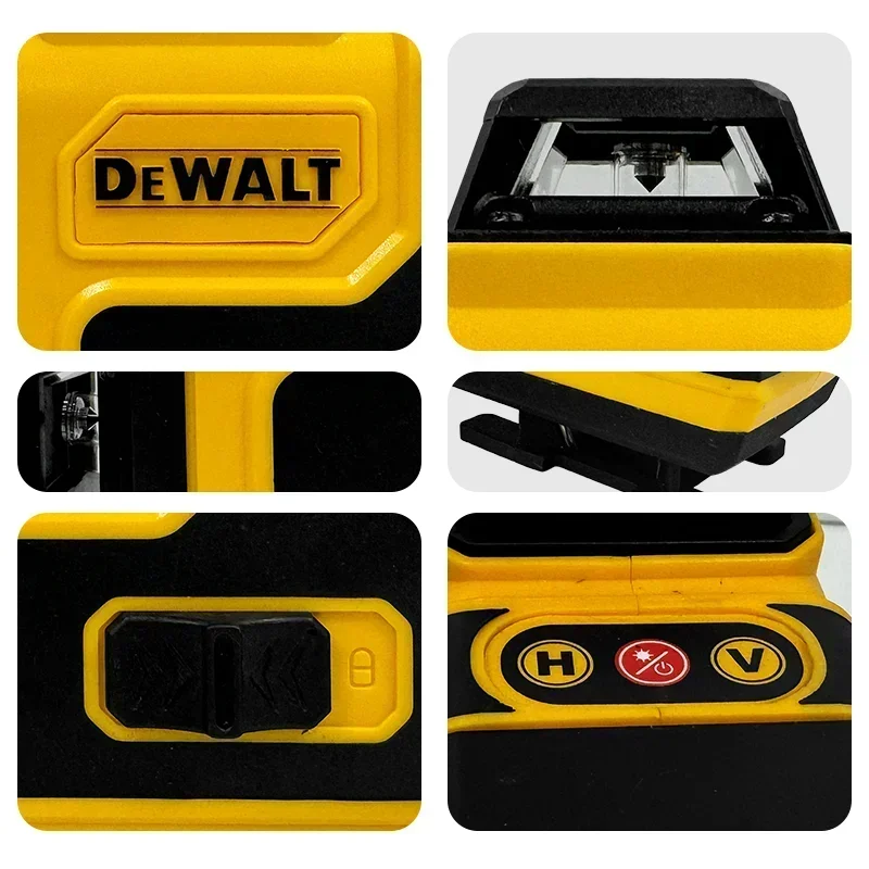 Dewalt laser nível 360 verde 16 linhas 4d auto nivelamento 360 horizontal vertical feixe super poderoso ferramentas de construção original