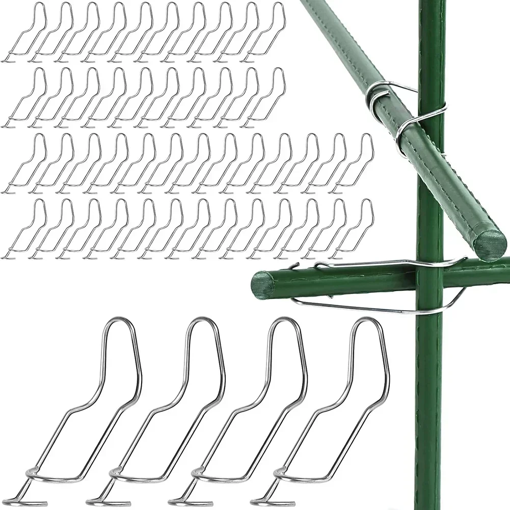 

Metal Plant Rod Connectors 50 pcs for Trellis Applications Reliable Clips for Secure Plant Growth and Stability