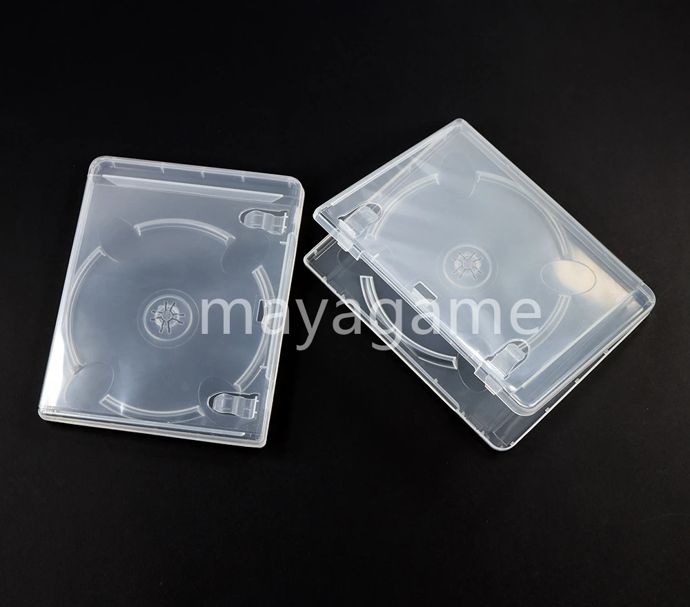 2 шт. пластиковый корпус для дисков CD DVD емкостью ящик для хранения для PS2 PS3