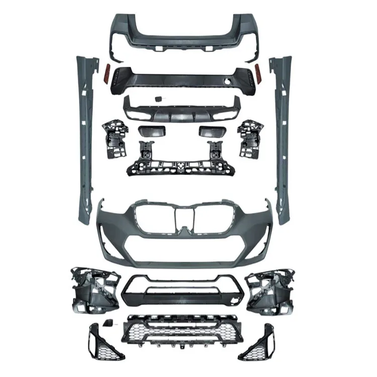 

Высококачественные автомобильные бамперы U11 U12 для M Tech, комплект кузова для 2023+ BMWs X1, задний диффузор, выхлопная труба MT, передний автомобильный бампер