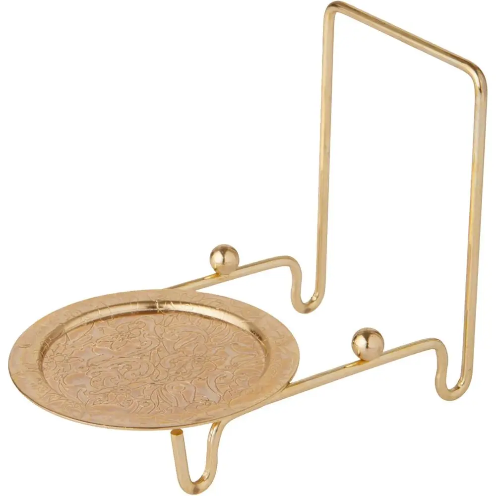 

Декоративная блестящая позолоченная подставка для чашек и блюдец, 3 дюйма В x 2,75 дюйма Ш x 4 дюйма Г, упаковка из 6 шт.