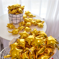10pcs Star shaped Aluminum Film Balloons Christmas Decoration Birthday Anniversary Decoration Festival Decoration Room Party Dec