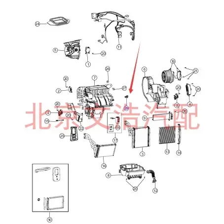 1pc for Jeep cherokee Grand Commander air conditioning A/C temperature sensor air outlet sensor