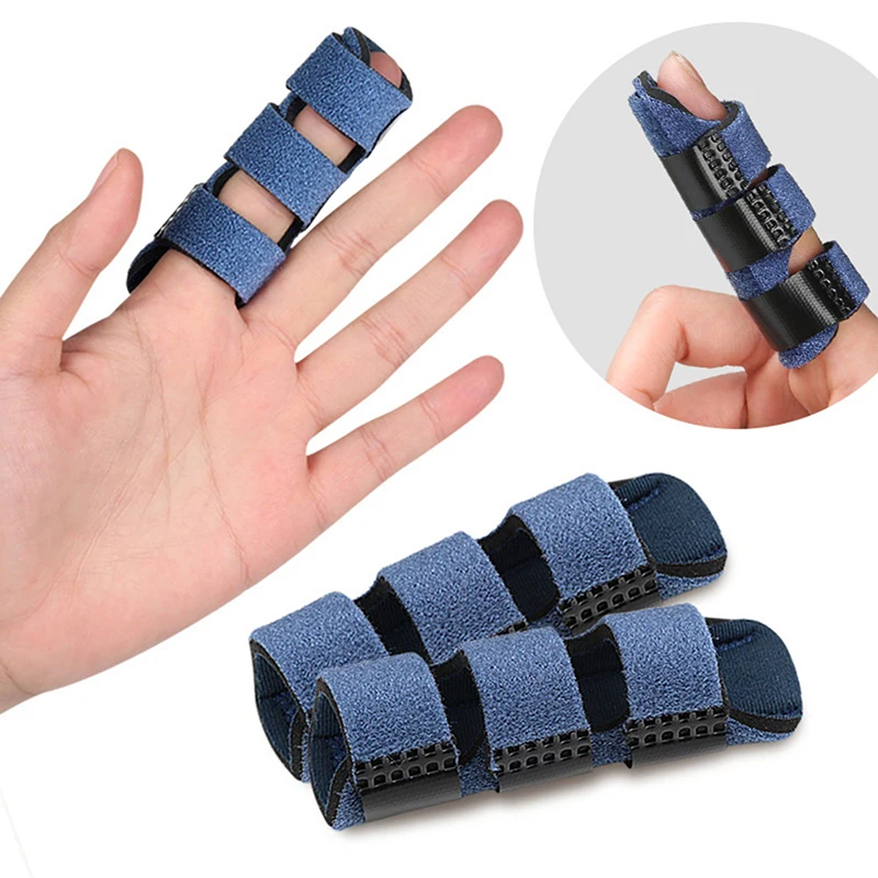 1Pc Verstelbare Vinger Corrector Spalk Pijnverlichting Vinger Brace Ondersteuning Hand Spalk Fix Strap Protector Voor Artritis Gewricht