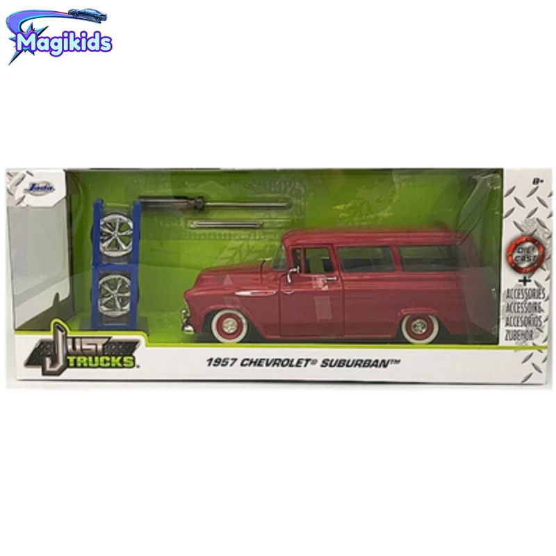 1:24 1957 Chevrolet Suburban High Simulation Diecast Car Metal CHEVY Alloy Model Car Gift Collection J316