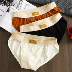 1pc New Men's Sexy Briefs Bikini Oversized Loose Men Panties 95% Cotton Breathable Low-rise Underwear Briefs Shorts Underpants