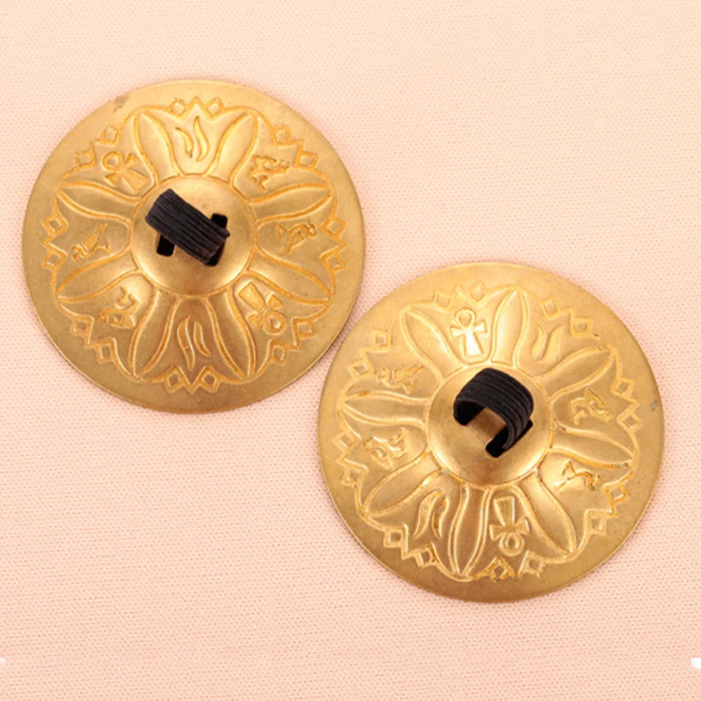 

1Pair Lightweight Finger Cymbals Copper Small Percussion Musical Instrument for Dance Performance Finger Percussion