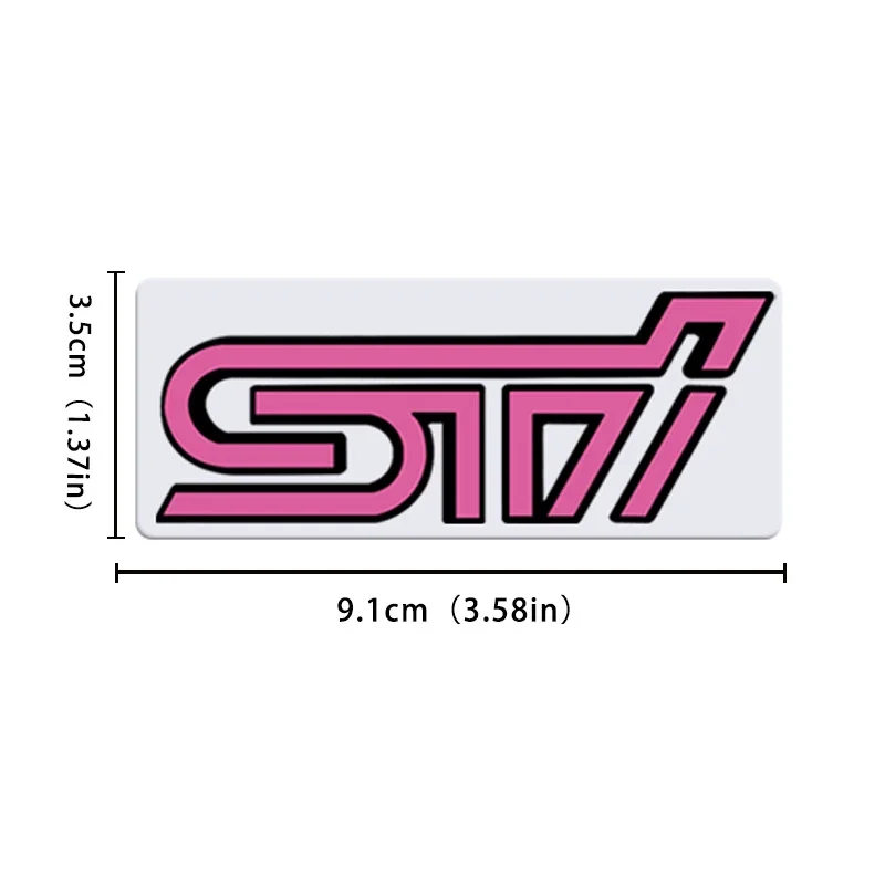 3D Metal Car Front Grille Emblem Badge Sticker for Subaru STI Logo WRX BRZ DRL XV Outback Legacy Forester Impreza Tribeca