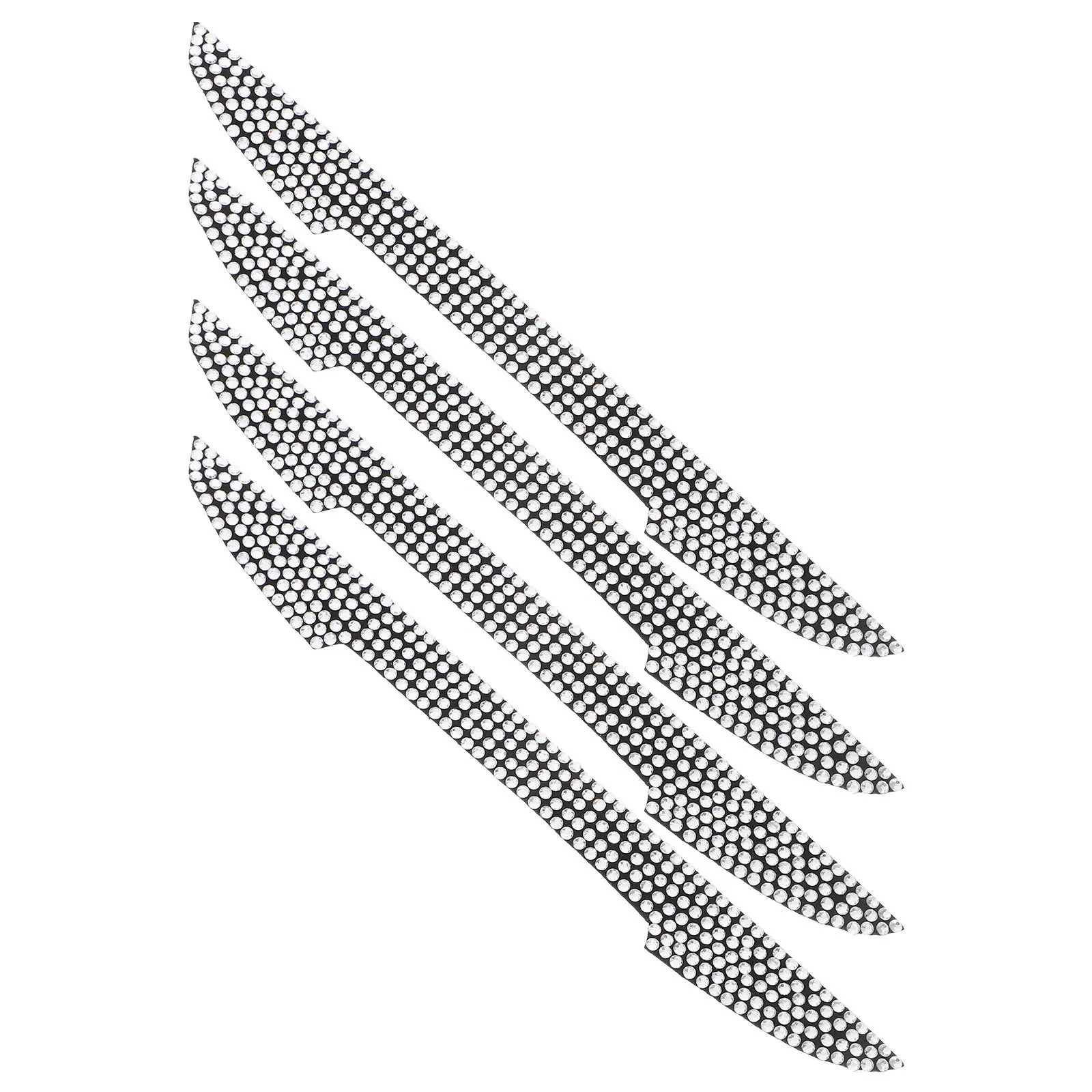 

4Pcs Car Door Handle Protector Scratch Resistant Protective Sticker Sparkling Rhinestone Bling Car Door Edge Guard