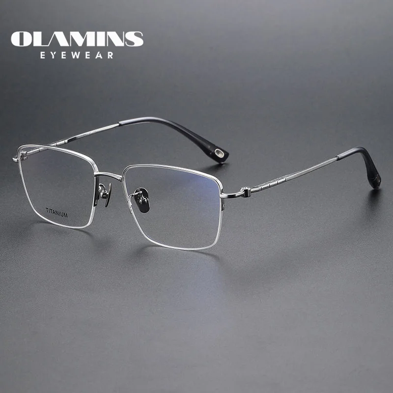 

OLAMINS​ Best Selling Factory Supply Pure Titanium Frames Eyewear Frame Optical Glasses 80911