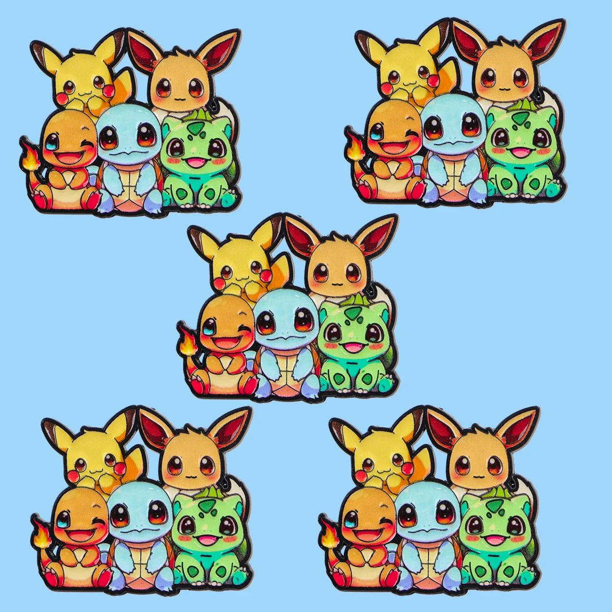 【セール中】5 個かわいいモンターエナメルピンラペルピン漫画カメブローチセット衣類装飾金属ピンバックパック帽子バッジアクセサリー