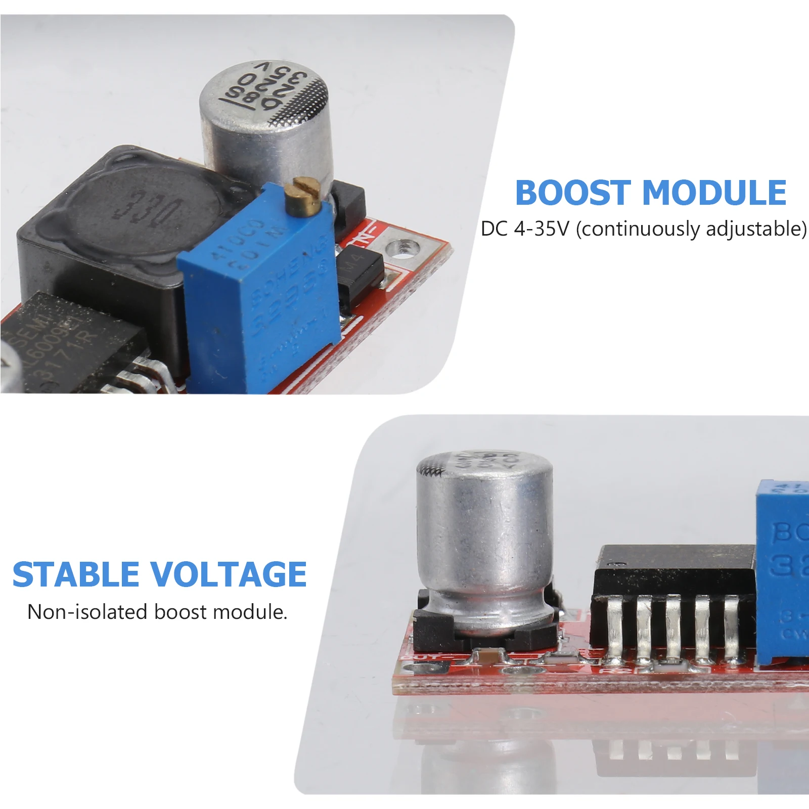 

Lm2577S Dc Dc Booster 3-34V To 4-35V Adjustable Step Up Power Supply 2.5A .2X2X1.2Cm -40 To +85°C Lm2577S Step Up