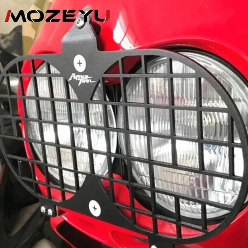 Protector de parrilla de faro delantero XRV 750 para Honda XRV750 Africa Twin 1997-1998-1999-2000-2001-2002 Protector de cubierta de faro de motocicleta