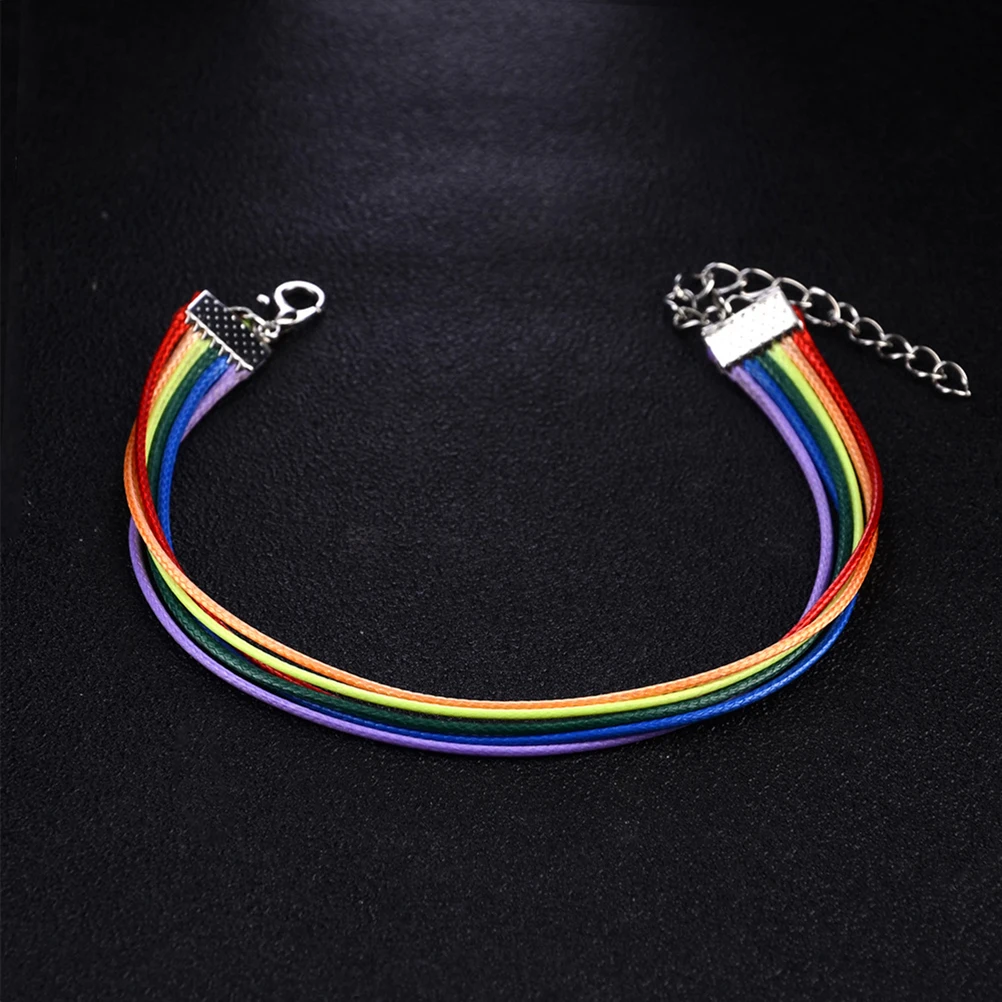 

2pcs Bracelet Homesexual Wristband for Gay Men Homesexual Wristband Durable Chain Bright Color Handmade