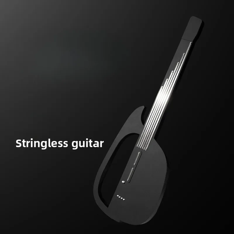 Intelligent Strumless Electric Guitar Automatic Singing Playing Beginner Silent Guitar Band Portable Accompaniment Instrument