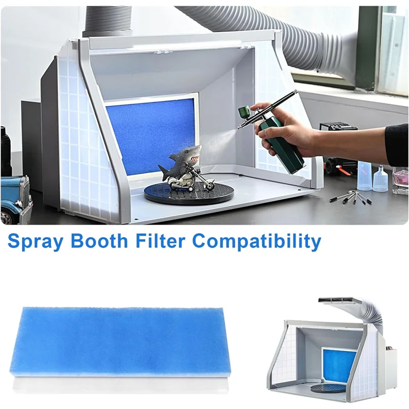 Air Filter For Hobby Airbrush Spray-Booth Portable(16X7 In)- Paint Spray-Booth Filter Airbrush Spray-Hood Filter Set