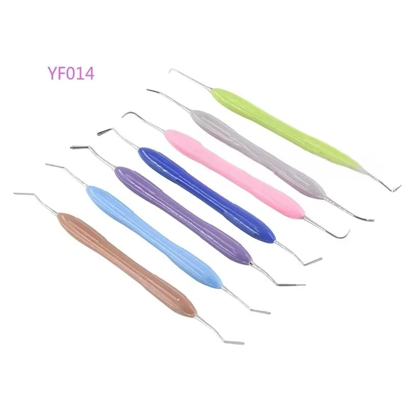 7PCS/Set Dental Composite Resin Filling Spatula Set Aesthetic Restoration Kit Resin Filler Resin Knife Plastic Dresser Silicone