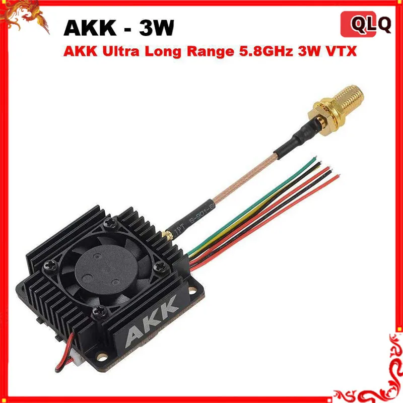 

Akk Ultra Long Range 5.8ghz 3w High Power Image Transmission Vtx Suitable For Time Traverse Fpv Remote Control Drone