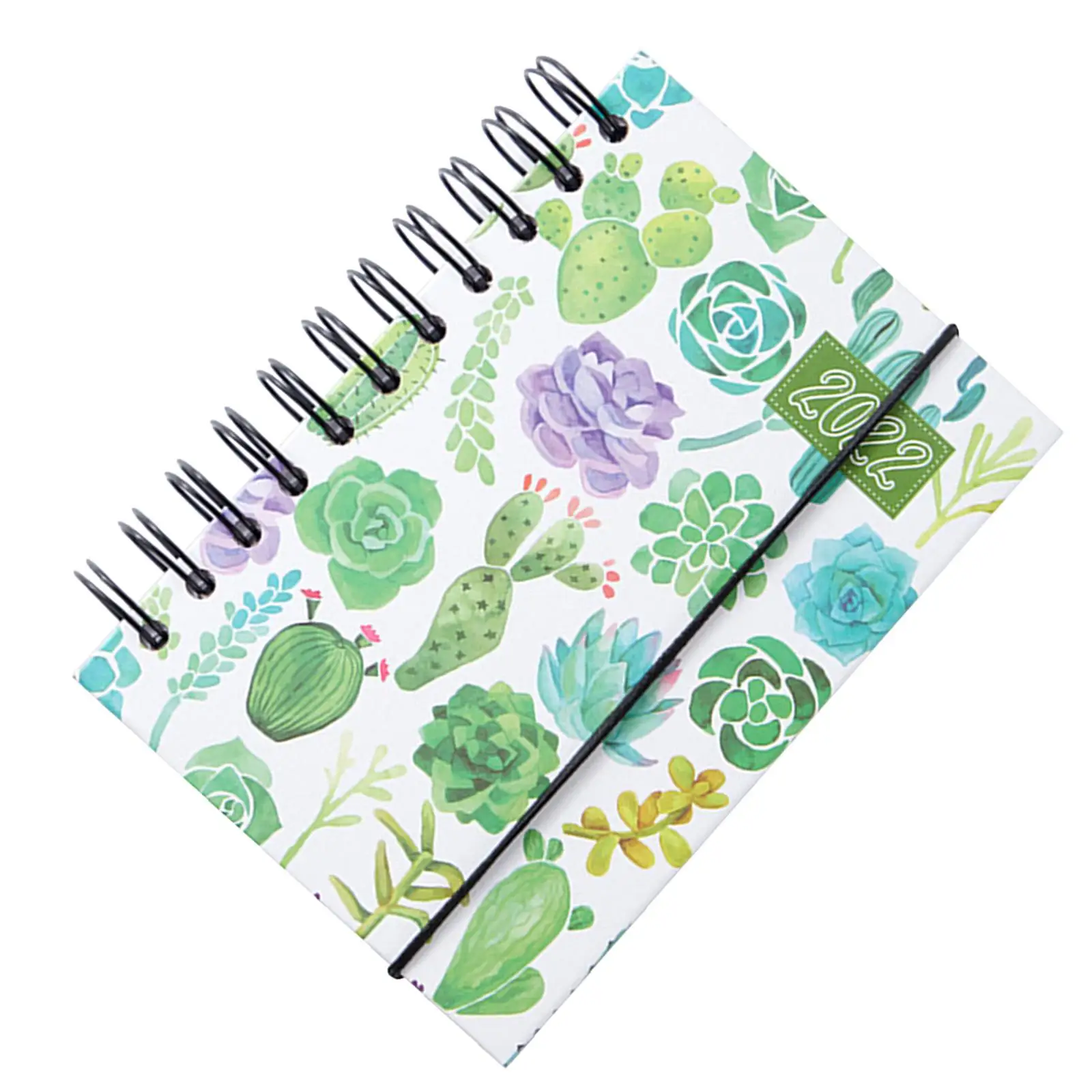 Cuaderno portátil 2022, agenda con diseño de flores de 165 hojas, blocs de escritura, suministros para agenda diaria, mensual y anual