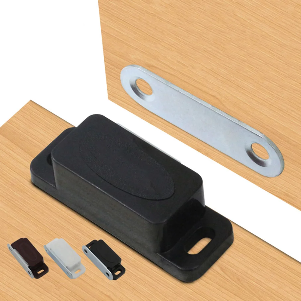 High Quality Brand New Cabinet Catch Furniture White/Brown/Black Door Cabinet Suction Hardware Replacement Safe