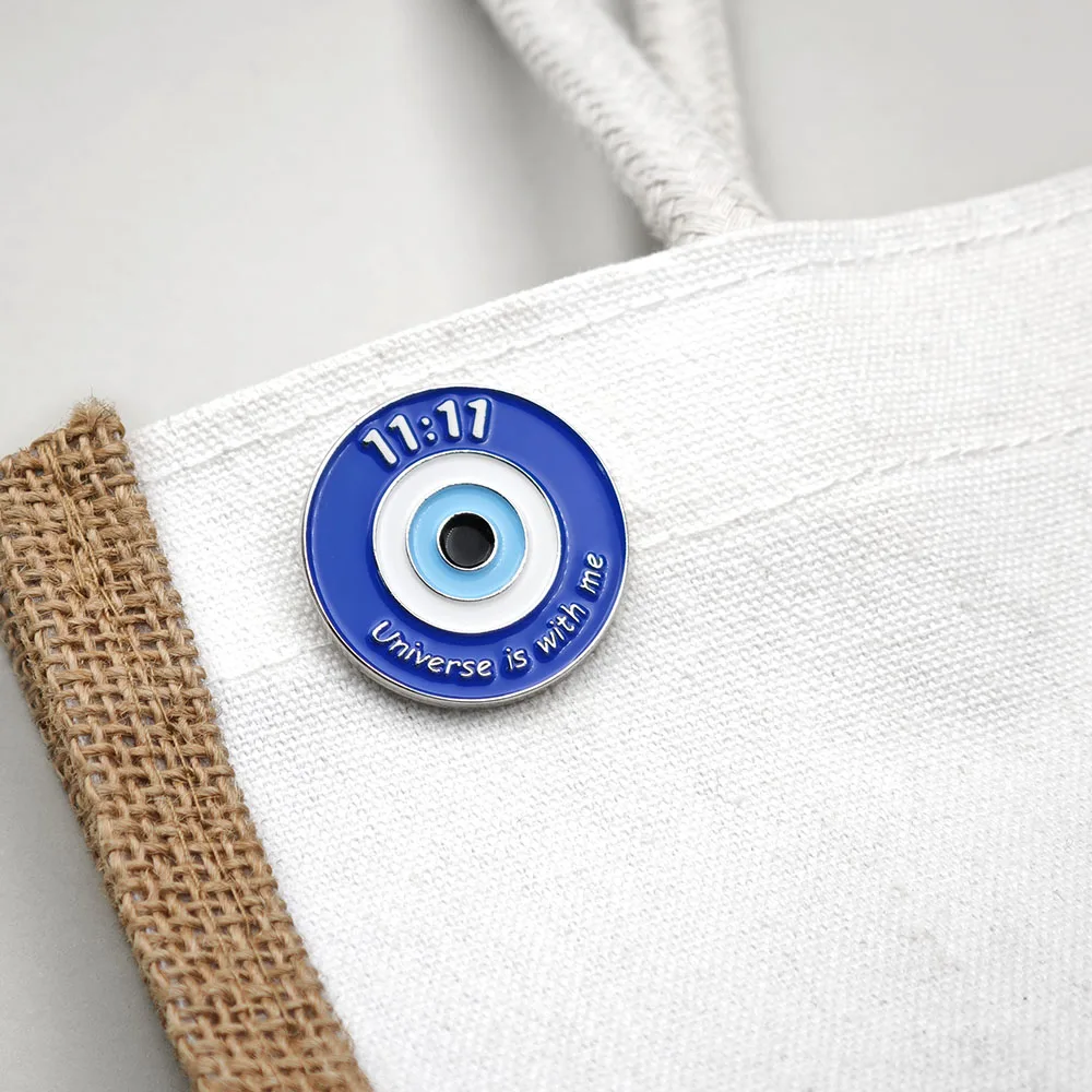Blue Evil Eye Brooch 11:11 Ang - Embroidery Initials ulasan dan harga