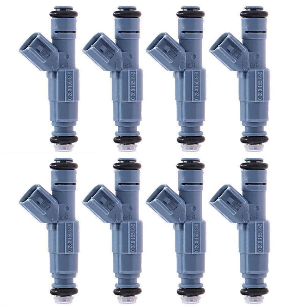 8PCS 0280155849 For Dodge Dakota Durango Ram 1500 Jeep Grand Cherokee Commander 4.7L V8 53032145AA Car Fuel Injectors Nozzle 