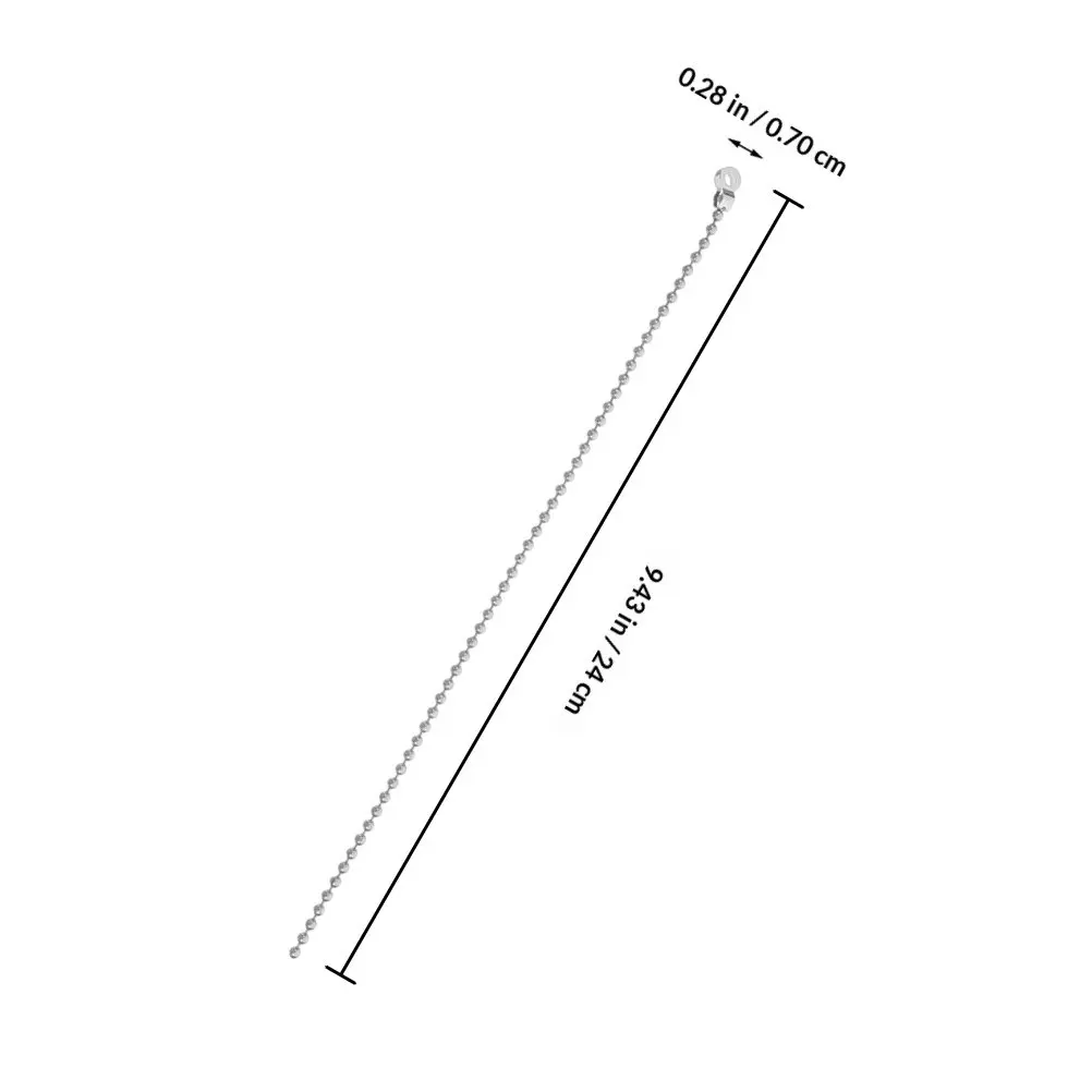 2Pcs Smooth Surface Stainless Steel Toilet Flapper Chain Replacement Compatible with Most Toilet Models Flush Handle Accessory