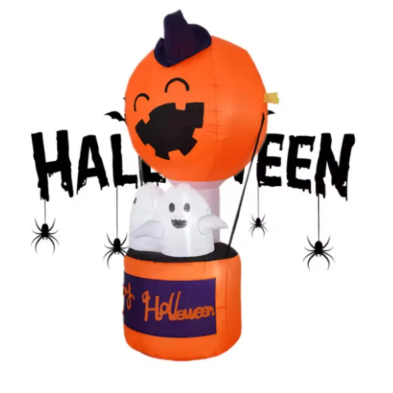 Halloween Floor Lamps White Ghost Elf Inflatable Air Model Hot Air Balloon Pumpkin Ghost Festival Indoor Outdoor Yard Party Toys