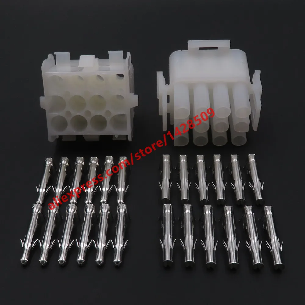 1 Set 12 Pin 63080 Series Automotive Female Male Electrical Harness Connector Plug For Auto Motorcycle 1-480708-0 350735-1
