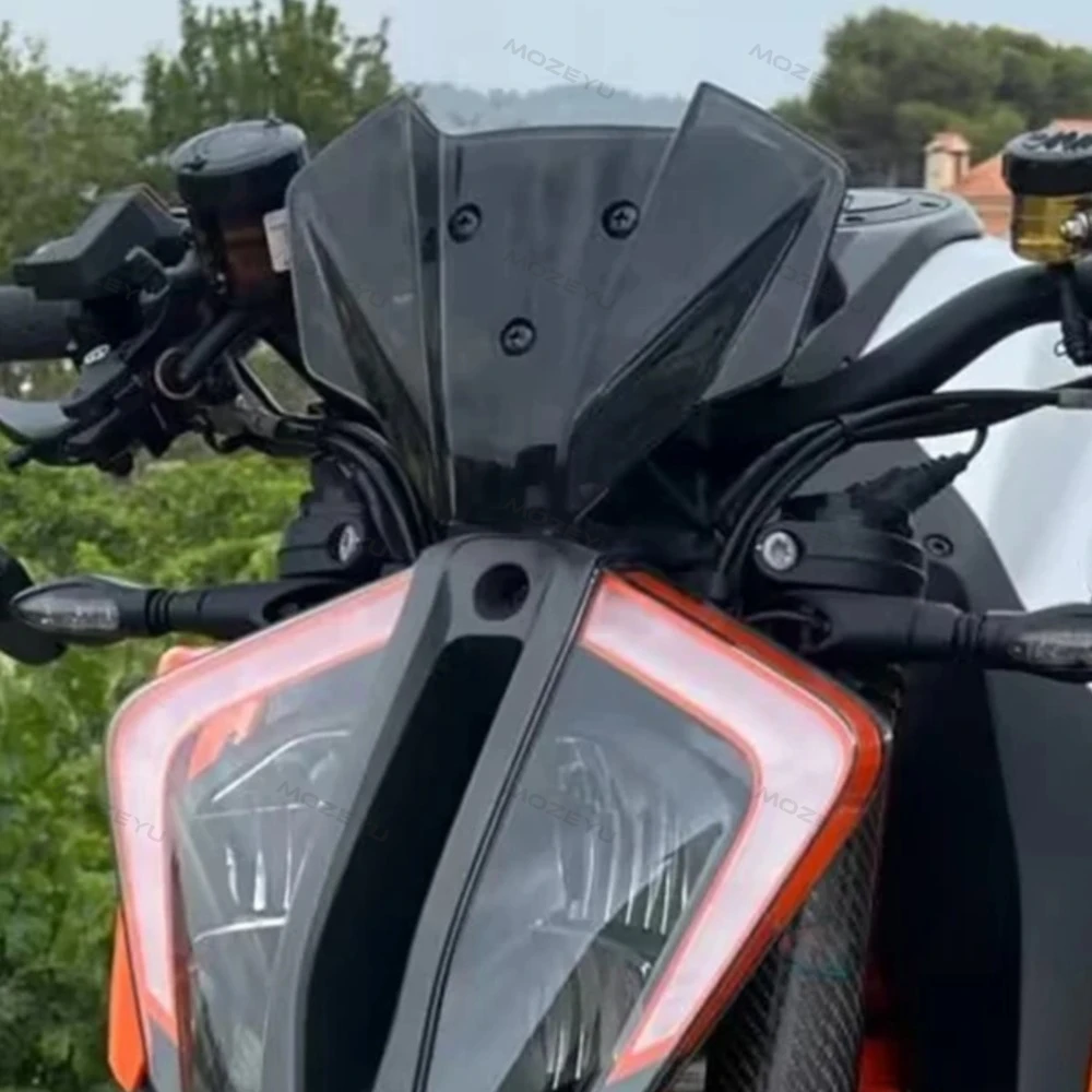 

For KTM Duke125 250 390duke 2024-2026 1290 Super Duke R MY20 2020-2024 Windshield Windscreen Front Wind Deflector Shield Airflow