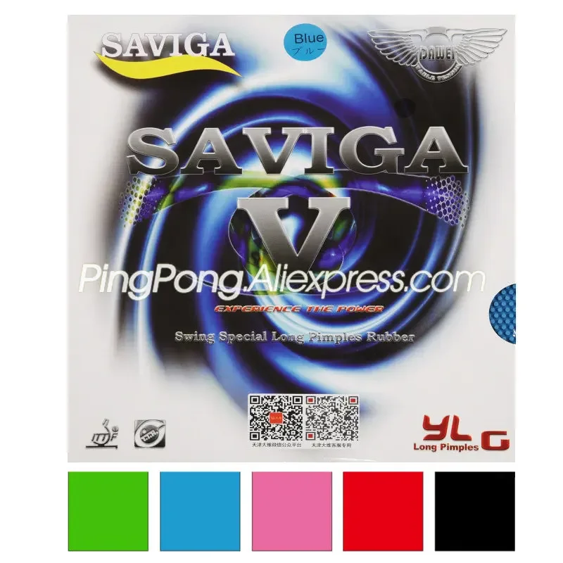 Colorful DAWEI SAVIGA V Table Tennis Rubber (Pink, Green, Blue) Pips-long Ping Pong Topsheet OX