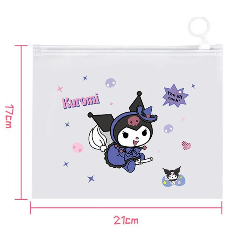 36pcs/lot Sanrio Kuromi Melody Ring Pencil Case Cartoon Storage Bag Stationery File Pouch Office School Supplies Kids Gift