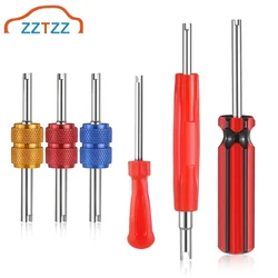 Valve Stem Removal Tool Single and Double Heads Valve Core Remover Tire Repair Tools for Cars Trucks Motorcycles Bikes