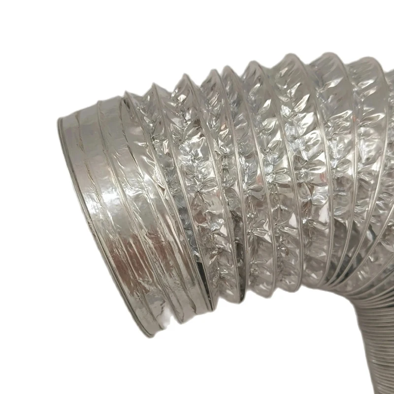 50/60/76/80/90mm Encrypted Aluminum Foil Ventilation Pipe Scalable Smoke Tube Parking Heater Kitchen Outlet Exhaust Fan Hose