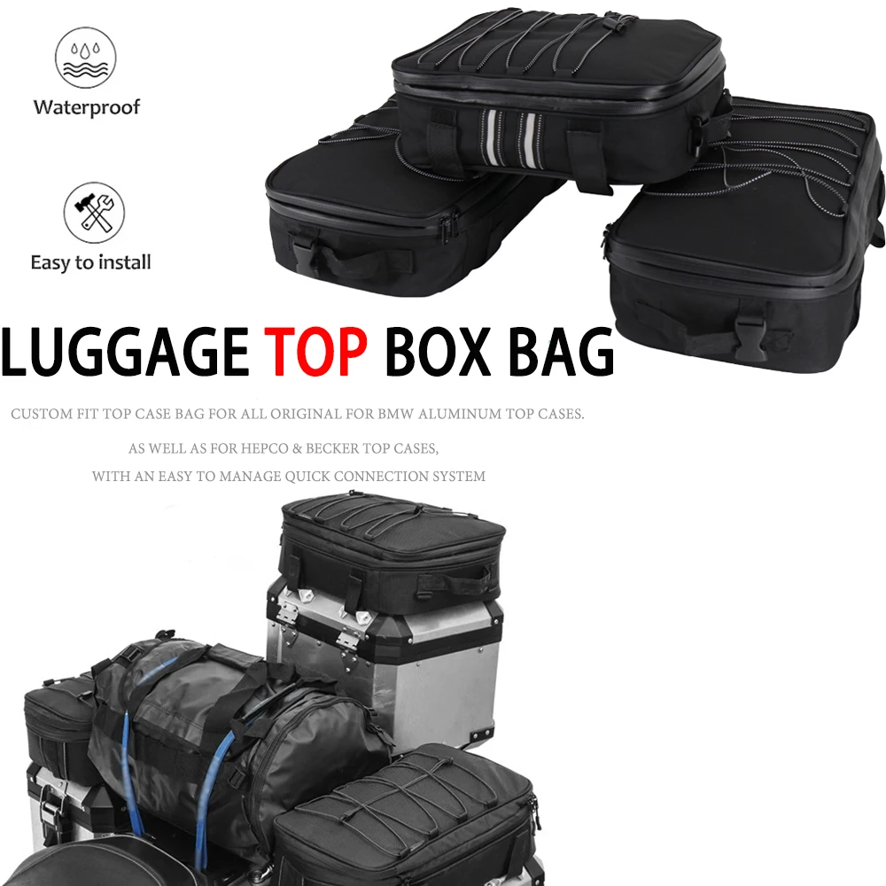 

Luggage Top Box Bag Aluminum bags top cases Side Case Luggage For BMW R 1200 1250 LC Adventure s well as Hepco & Becker