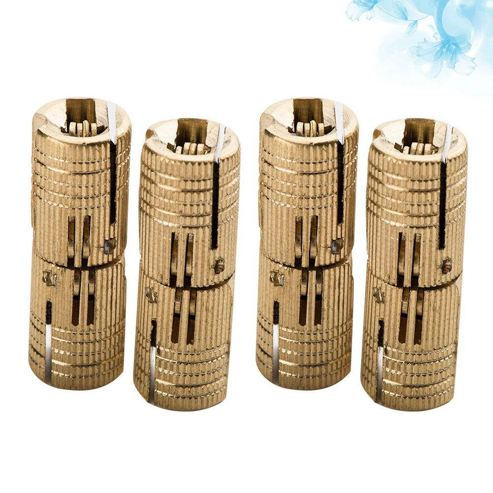 

4Pcs Copper Concealed Hinge Spring Self Closing Automatic Box Case Cylindrical Jewelry Metal Hinges with Screws